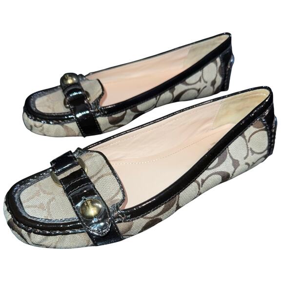 Coach Shoes - Coach Hellen Buckle Casual Flats - size 7.5